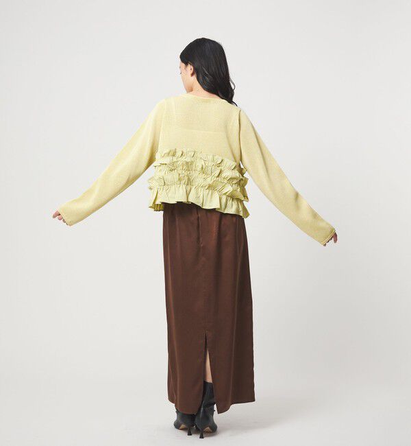 EMMEL REFINES「＜EMMEL REFINES＞EM ドッキングフリル 2WAY ニット」|ニット・セーター|