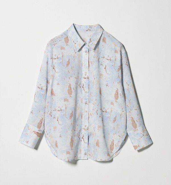 UNITED ARROWS green label relaxing「マーブル プリント シャツ」|シャツ・ブラウス|
