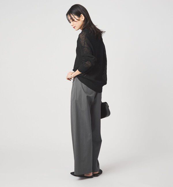 UNITED ARROWS green label relaxing「ノットヤーン スキッパー プルオーバー ウォッシャブル」|ニット・セーター|