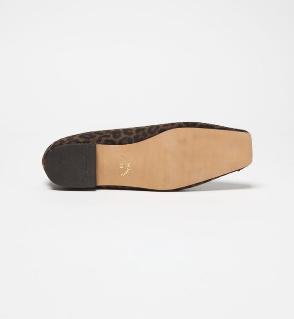 BEAUTY&YOUTH UNITED ARROWS「Vカット レオパード フラットシューズ」|バレエシューズ|