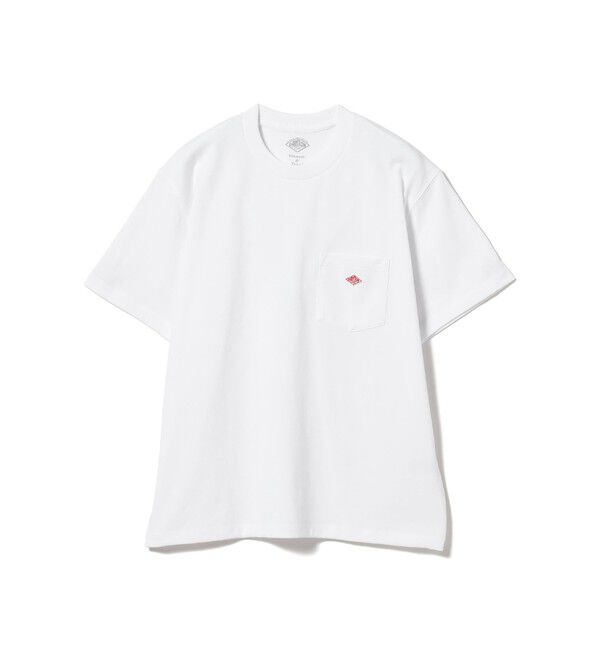Ray BEAMS 「DANTON / ポケット Tシャツ　　26SS  洗濯可 ロゴオーバーサイズ リラックス メンズライク ダントン」|Tシャツ・カットソー|WHITE