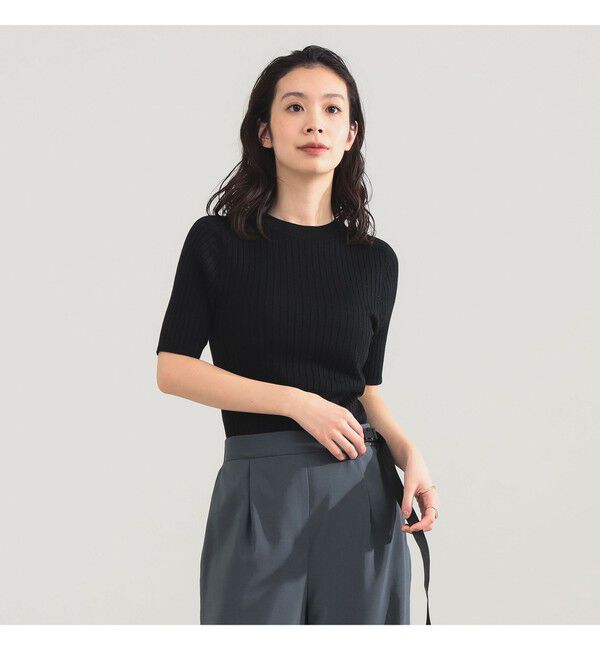 Demi-Luxe BEAMS 「AK+1 / 18ゲージ ワイドリブ プルオーバー」|ニット・セーター|