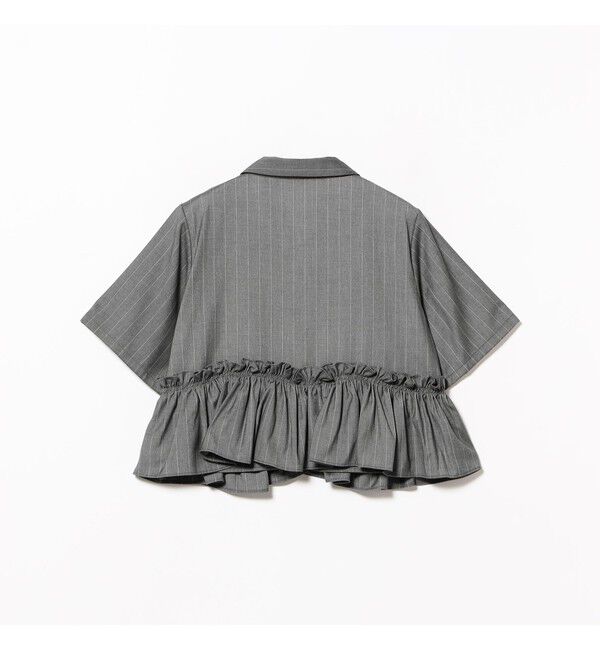 Ray BEAMS 「裾フリル ショート シャツ」|シャツ・ブラウス|