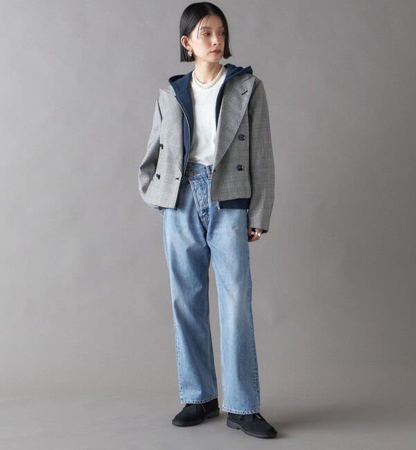 SHIPS for women「SHIPS NINE CASE:〈手洗い可能〉フロント スラント デニム」|デニム|