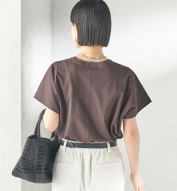 SHIPS for women「《一部追加予約》〈接触冷感〉ポンチ ドルマン TEE」|Tシャツ・カットソー|