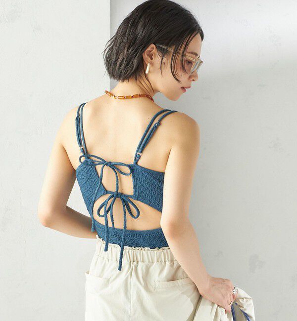 SHIPS for women「maroba:＜手洗い可能＞バック リボン ワンピース スイム ウェア」|その他|
