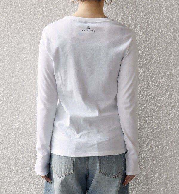 SHIPS any「【SHIPS any別注】PETIT BATEAU: プリント ロン TEE」|Tシャツ・カットソー|