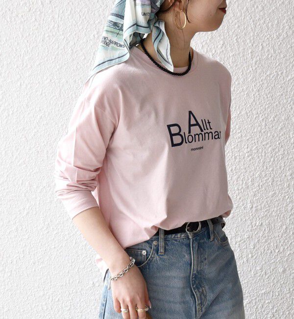 SHIPS any「【SHIPS any別注】monmimi:〈洗濯機可能〉ロゴ プリント ロンTEE 26SS」|Tシャツ・カットソー|