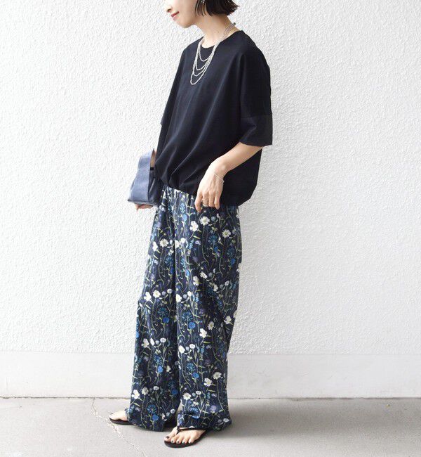SHIPS for women「〈接触冷感 / 手洗い可能〉裾 バルーン シアー ドッキング プルオーバー」|Tシャツ・カットソー|