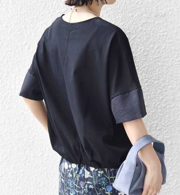 SHIPS for women「〈接触冷感 / 手洗い可能〉裾 バルーン シアー ドッキング プルオーバー」|Tシャツ・カットソー|