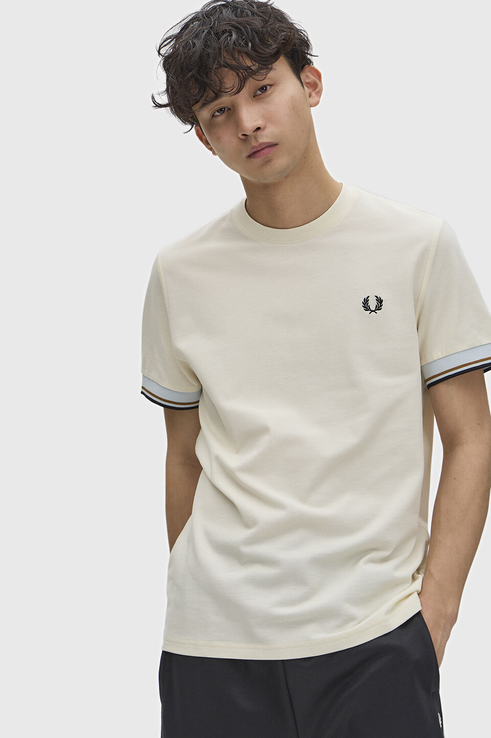 FRED PERRY 「Twin Tipped Cuff T-Shirt」|Tシャツ・カットソー|ECRU