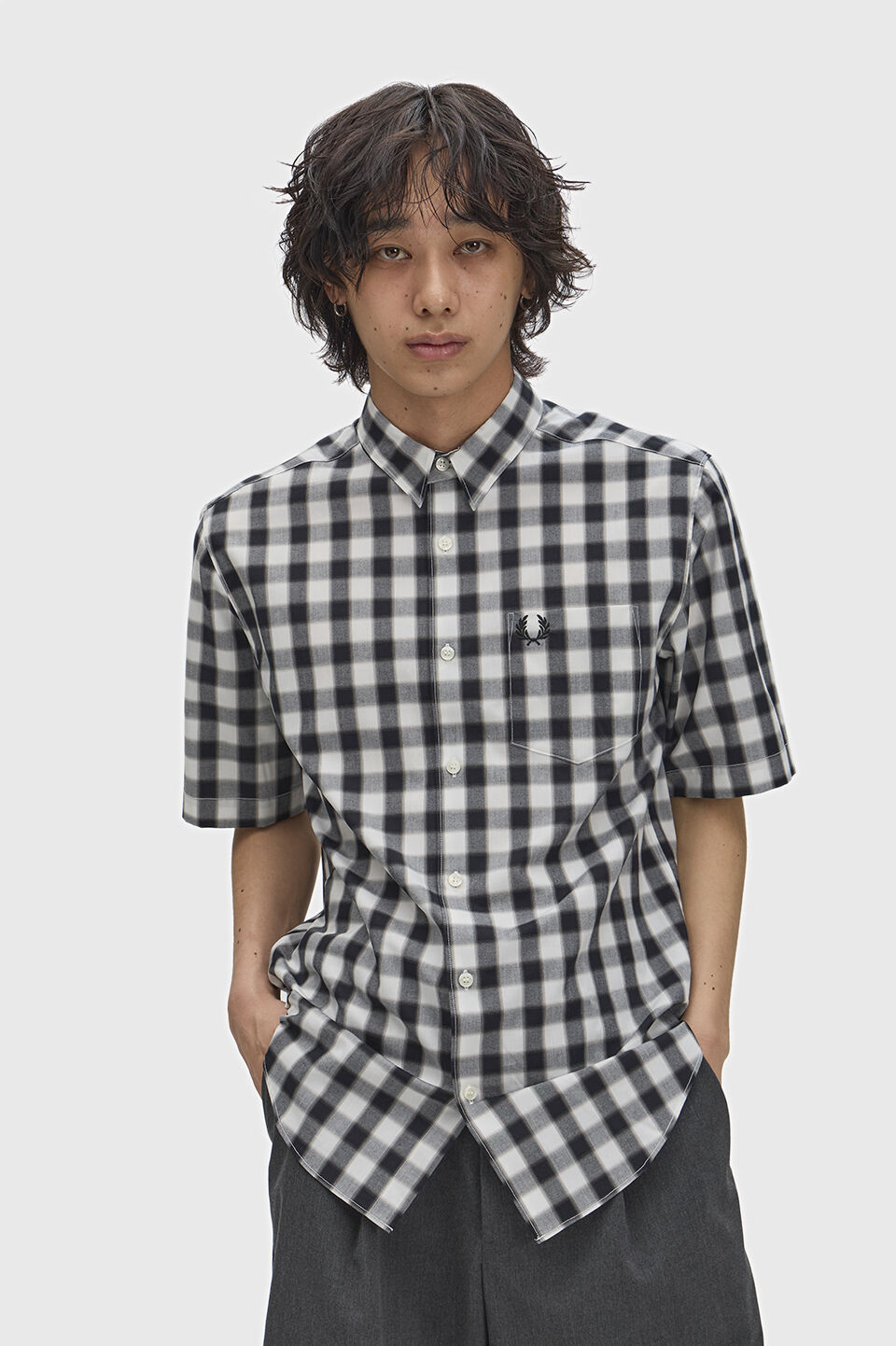 FRED PERRY 「Blurred Gingham Shirt」|シャツ・ブラウス|SNOW WHITE