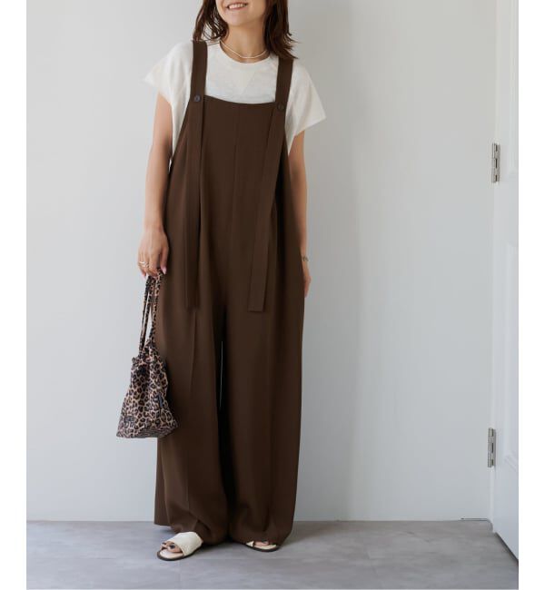 OUTDOOR PRODUCTS Usual Things「追加 ポリエステルノットディテールサロペット」|オールインワン|