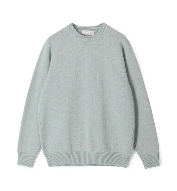 TOMORROWLAND MENS「TOMORROWLAND tricot スーパーファインラムウール クルーネックプルオーバー」|ニット・セーター|51 ライトグリーン