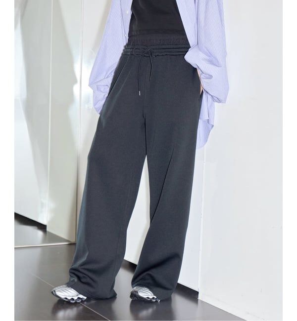  「DOUBLE WAIST JERSEY パンツ」|その他|ブラック