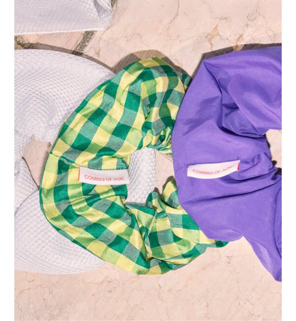  「COMING OF AGE SCRUNCHIE 3001：シュシュ」|その他|グリーン