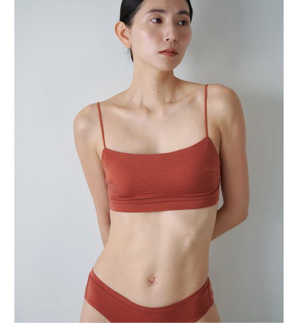 EMILYWEEK「【ACTIVE】Bamboo ストレッチブラ（ベージュA、オレンジ）」|インナー|オレンジ E
