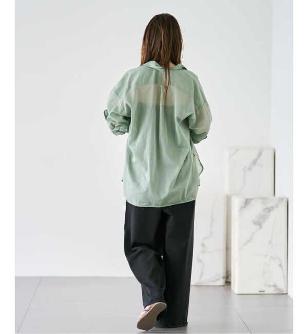 Plage「《追加予約》fluffy sheer シャツ 2」|シャツ・ブラウス|