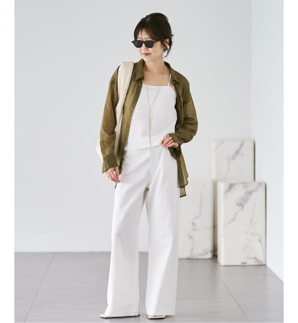 Plage「《追加予約》fluffy sheer シャツ 2」|シャツ・ブラウス|