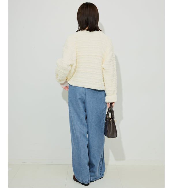 SLOBE IENA「《4サイズ展開/追加2》LEDENIM TUCK TROUSERデニム」|デニム|