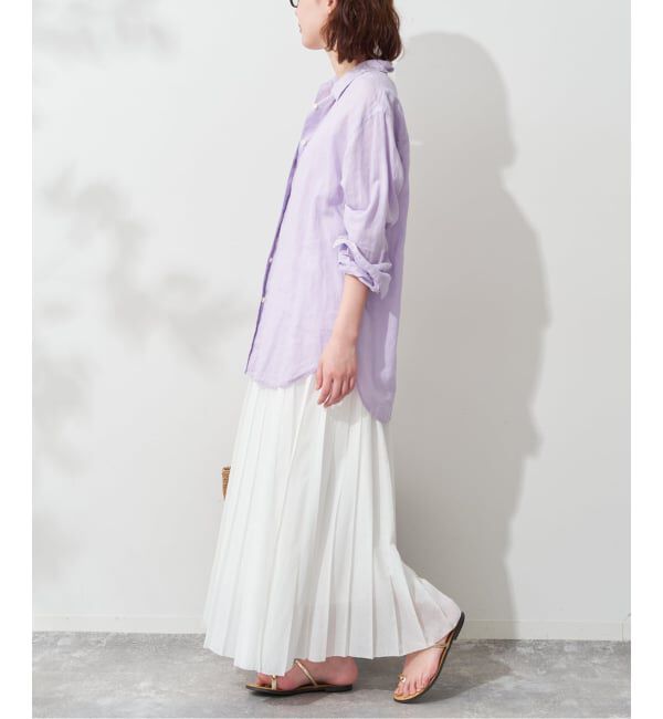 SLOBE IENA「《追加》リネンコットンレギュラーシャツ」|シャツ・ブラウス|