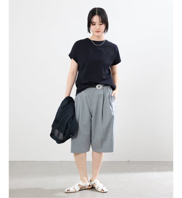 IENA「ATON/エイトン SUVIN 60/2 CAP SLEEVE Tシャツ」|Tシャツ・カットソー|