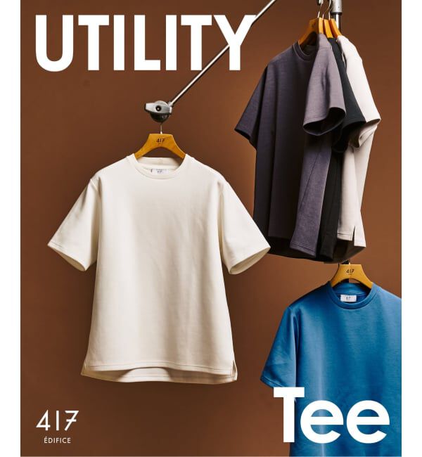417 EDIFICE「utility everyday Tシャツ  &rdquo;接触冷感＆速乾＆アンチピリング&rdquo;」|Tシャツ・カットソー|ホワイト