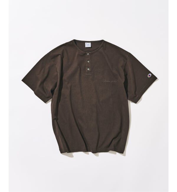 417 EDIFICE「CHAMPION / チャンピオン 417別注 Bleach Wash ヘンリー」|Tシャツ・カットソー|
