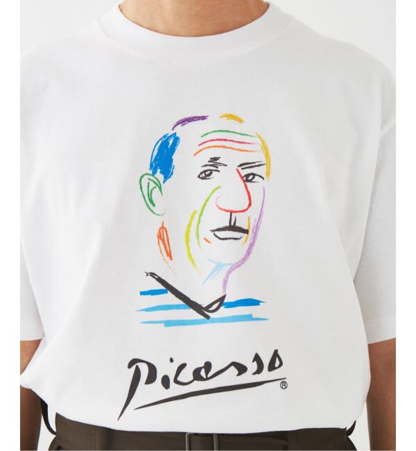 EDIFICE「Pablo Picasso(パブロ・ピカソ) 別注 アート プリント Tシャツ」|Tシャツ・カットソー|
