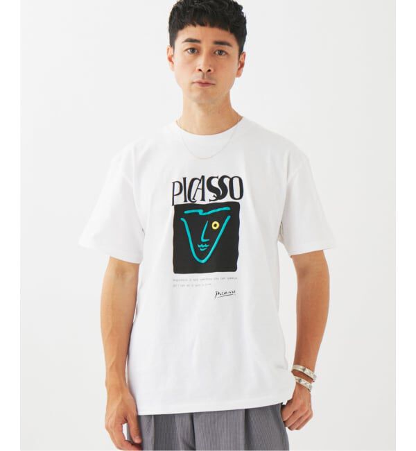 EDIFICE「Pablo Picasso(パブロ・ピカソ) 別注 アート プリント Tシャツ」|Tシャツ・カットソー|