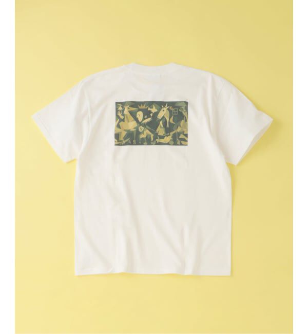 EDIFICE「Pablo Picasso(パブロ・ピカソ) 別注 アート プリント Tシャツ」|Tシャツ・カットソー|ブラック A