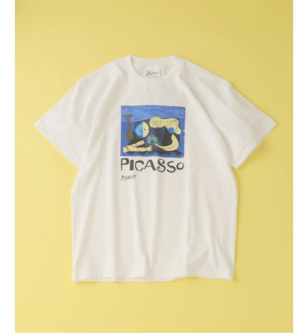 EDIFICE「Pablo Picasso(パブロ・ピカソ) 別注 アート プリント Tシャツ」|Tシャツ・カットソー|ブルー A
