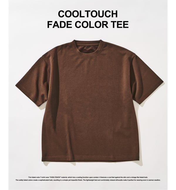 417 EDIFICE「COOLTOUCH /クールタッチフェードカラーTシャツ」|Tシャツ・カットソー|ブラウン A
