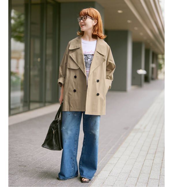 Spick and Span「《新色有り / 追加》C/Pミドル丈トレンチコート」|トレンチコート|
