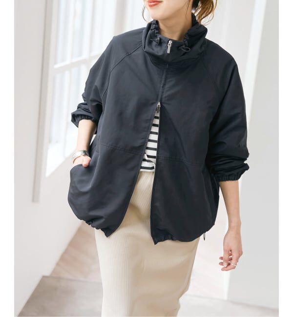 Spick and Span「シルキータフタスタンドカラーブルゾン」|その他|