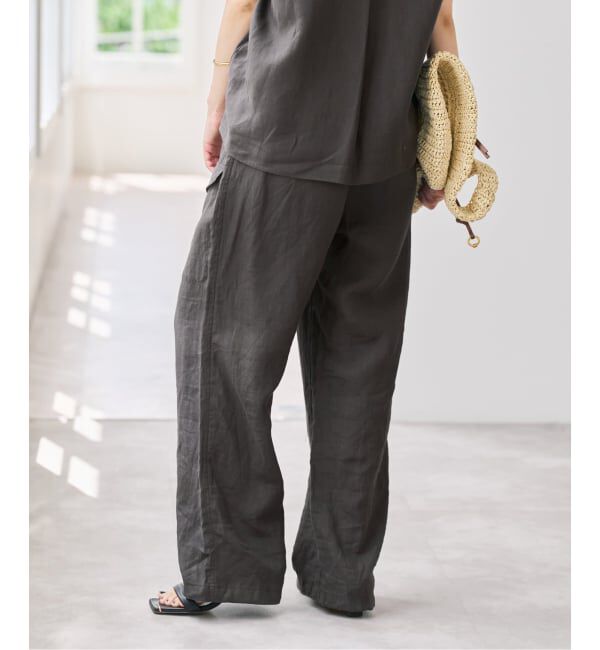 Spick and Span「《予約》TICCA  / ティッカ リネンカーゴパンツ」|カーゴ|