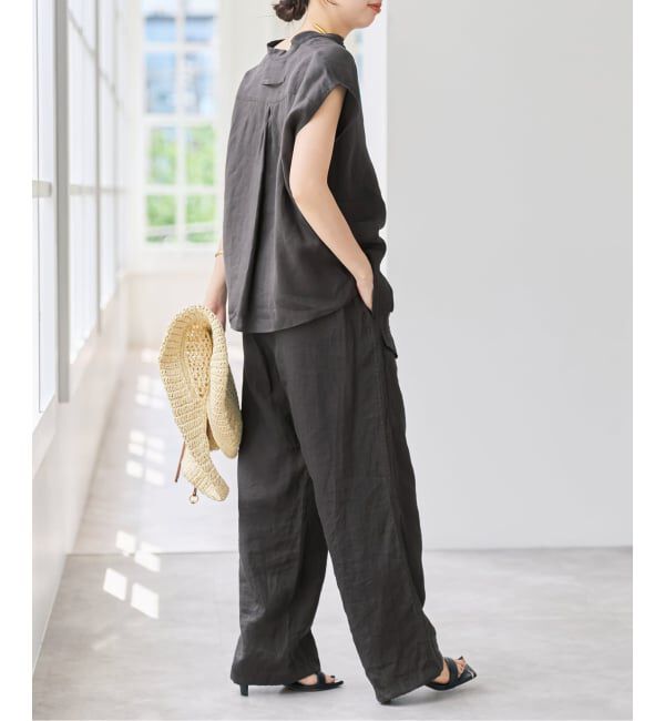 Spick and Span「《予約》TICCA  / ティッカ リネンカーゴパンツ」|カーゴ|