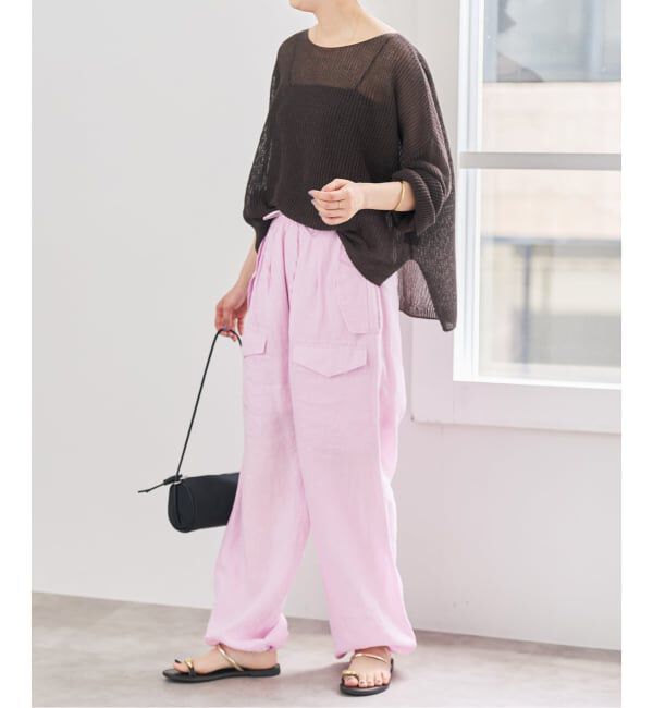 Spick and Span「《予約》TICCA  / ティッカ リネンカーゴパンツ」|カーゴ|