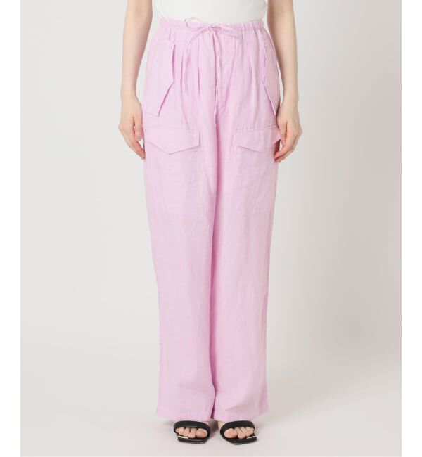 Spick and Span「《予約》TICCA  / ティッカ リネンカーゴパンツ」|カーゴ|