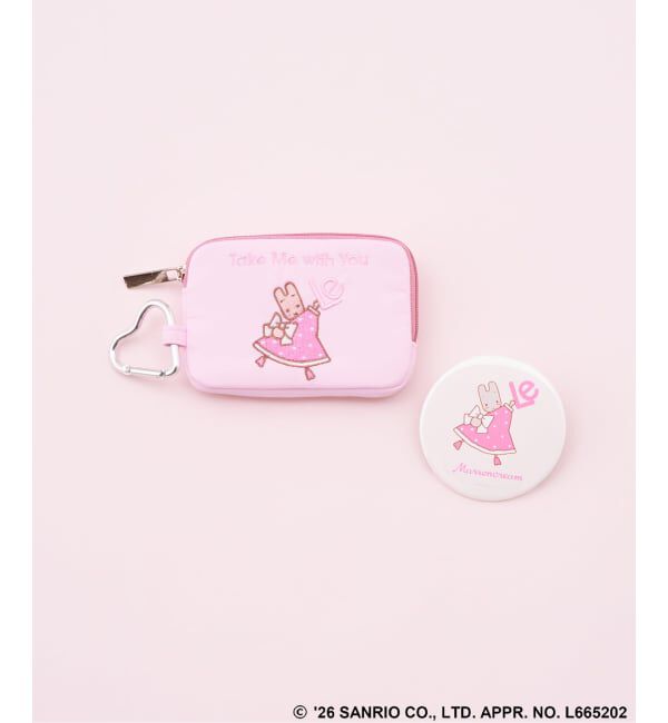  「Sanrio characters&times;LE TALON ミラー付きミニポーチ」|ポーチ|ピンク A