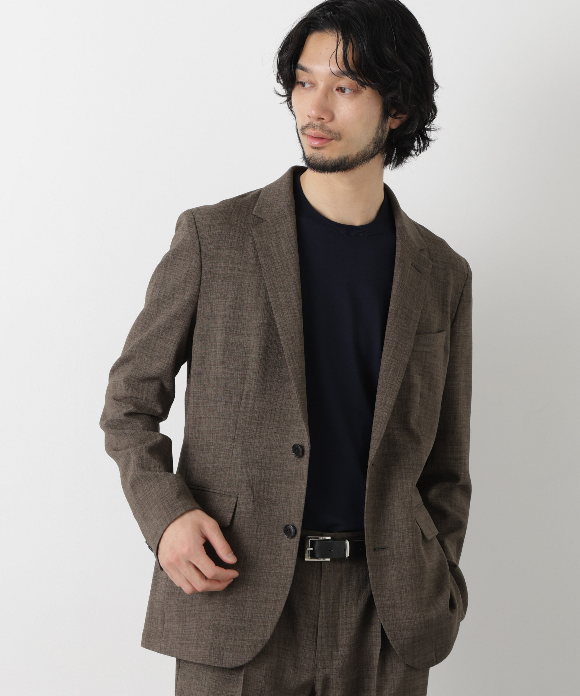 nano･universe「｢Damerino｣Reflax(R)キャンバスセットアップ/吸水速乾・防シワ」|スーツ|