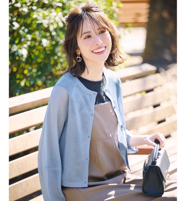 ANY SIS「【洗える・2SET】カットデザインスタイルアップ ワンピース&times;ニット」|スーツ|