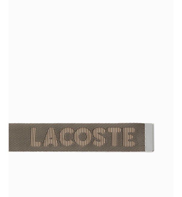 LACOSTE「ネームジャカードスライドバックルベルト」|ベルト|
