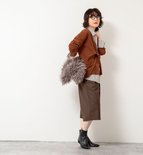 Rie Miller「《手洗い可能》《セットアップ対応》BIGシルエットVネックカーディガン」|カーディガン|