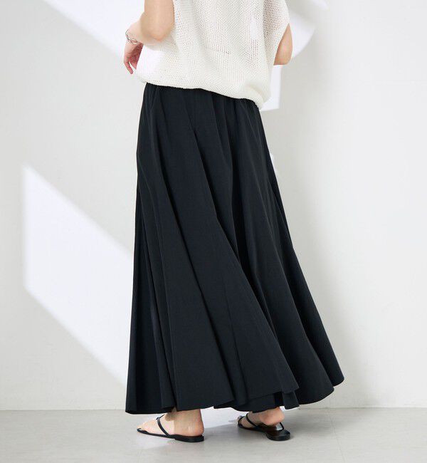 NOLLEY'S「【WEB＆一部店舗限定色アイテム】ウォッシャブルヴィンテージタフタマチ入りマキシスカート」|スカート|