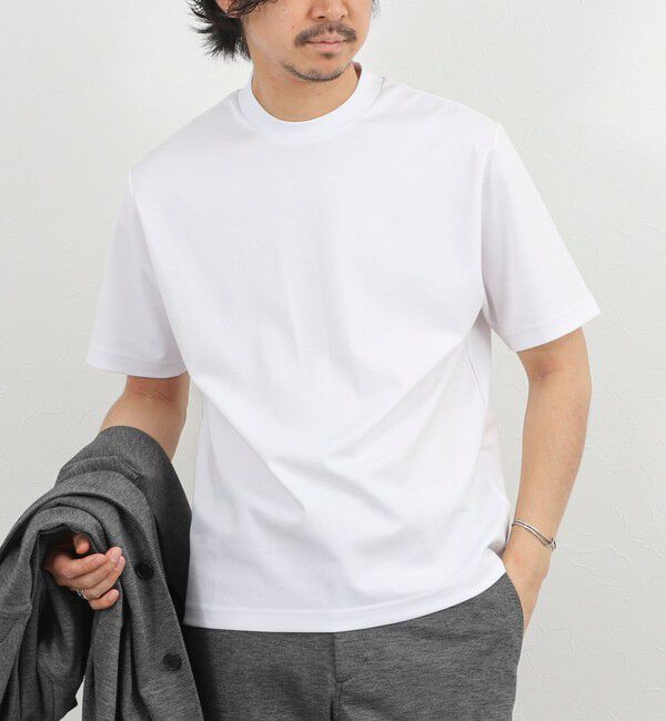 NOLLEY'S goodman「《ビジカジ対応》超長綿ハイゲージポンチ ジャケットTシャツ 26SS」|Tシャツ・カットソー|
