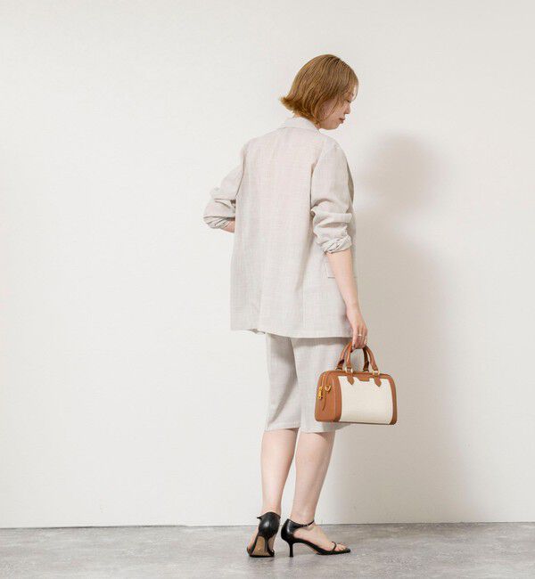 NOLLEY'S sophi「《セットアップ対応》ウォッシャブルリネンライクシアーボイルハーフパンツ」|その他|