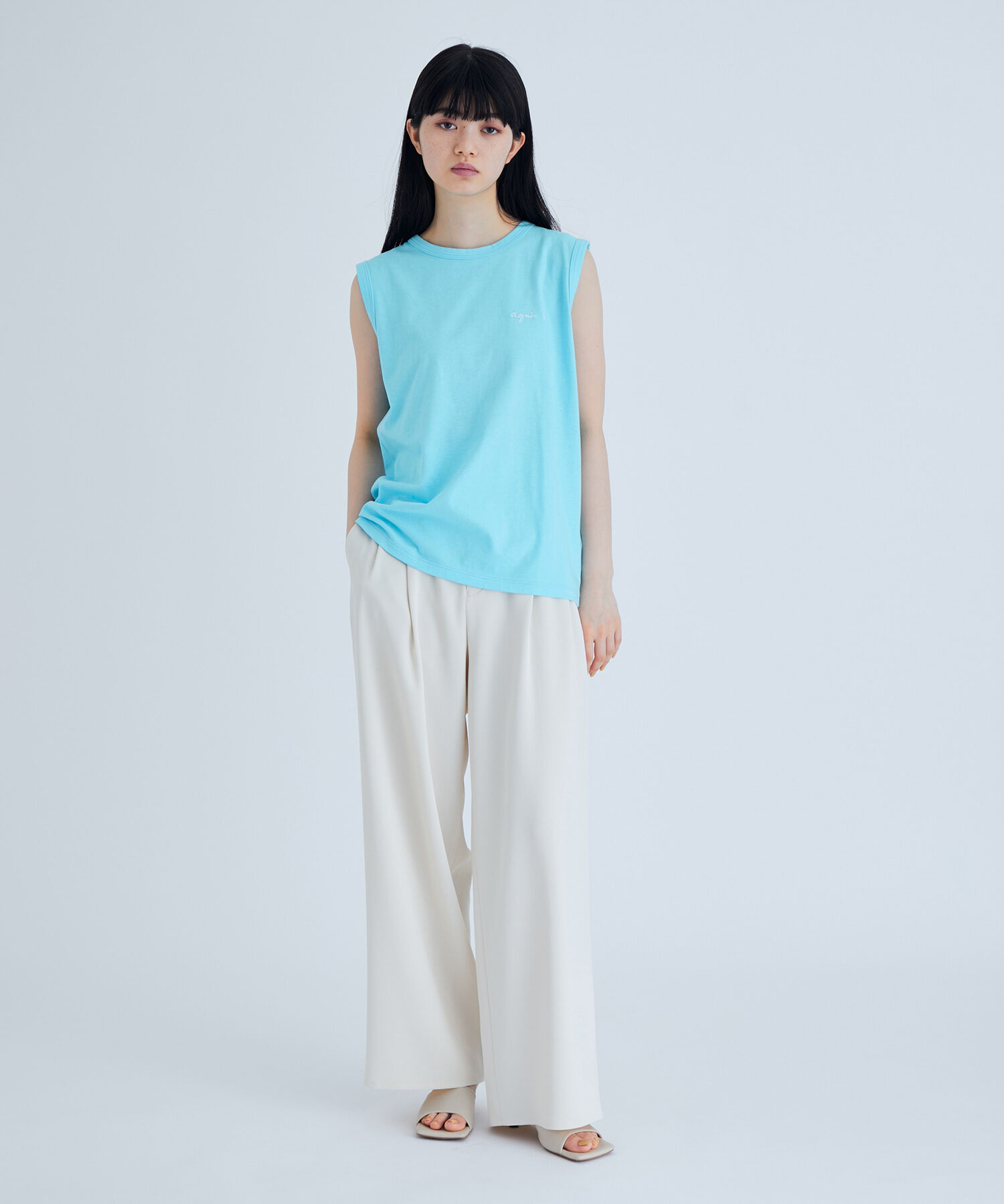 ADAM ET ROPE'「【agnes b. pour ADAM ET ROPE'】SLEEVELESS T-SHIRTS」|タンクトップ|