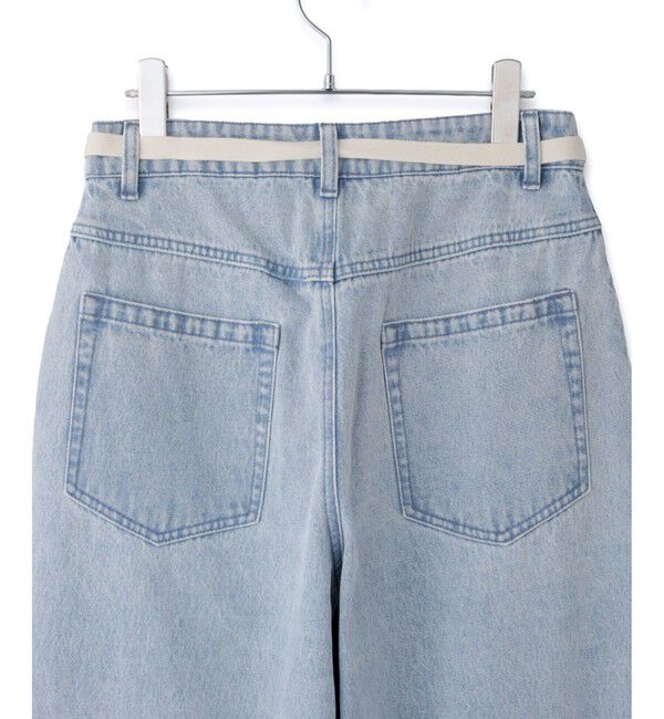 ADAM ET ROPE'「【WEB限定】2タックカーブデニムパンツ」|デニム|