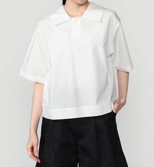  「nicholson & nicholson |〈別注〉ショートスリーブ半袖シャツ WOMEN」|シャツ・ブラウス|WHITE